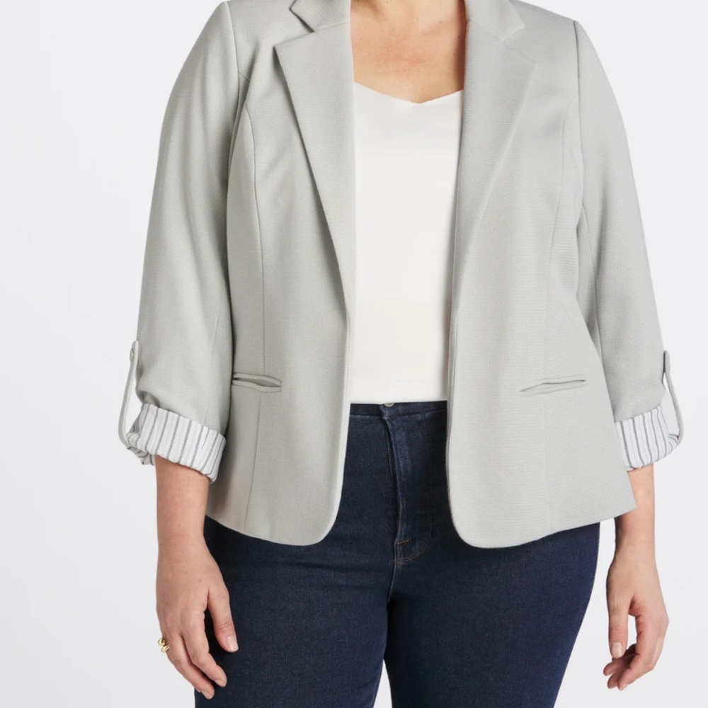 COPY - 41 HAWTHORN
Natalie Knit Blazer 2X Plus size